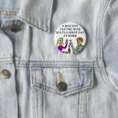 ワインの試飲のテースターのデザイン 缶バッジ (インサイチュ)