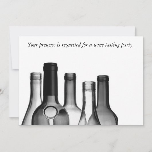 ワインの試飲のパーティの招待状 招待状 (正面)