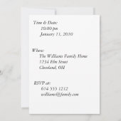 ワインの試飲のパーティの招待状 招待状 (裏面)