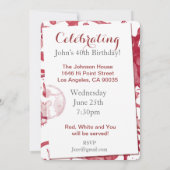 ワインの試飲のパーティー 招待状 (裏面)