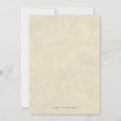 ワインの試飲のパーティー 招待状 (裏面)