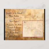 ワインの試飲の募金活動の招待状 インビテーションポストカード (裏面)