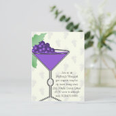 ワインの試飲の招待状 インビテーションポストカード (スタンド正面)