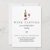 ワインの試飲の招待 招待状 (正面)