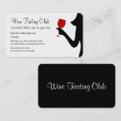 ワインの試飲クラブ名刺 名刺 (正面/裏面)