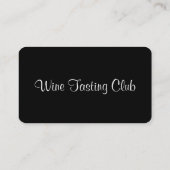ワインの試飲クラブ名刺 名刺 (裏面)