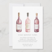 ワインの試飲バチェロレッテ 招待状 (正面)