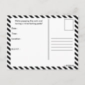 ワインの試飲パーティの招待状 インビテーションポストカード (裏面)