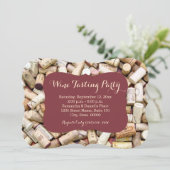 ワインの試飲パーティの招待状 招待状 (スタンド正面)