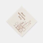 ワインの試飲パーティー スタンダードカクテルナプキン (角)