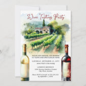 ワインの試飲パーティー 招待状 (正面)