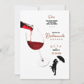 ワインの試飲ブライダルシャワー招待状 招待状 (裏面)