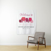 ワインの試飲写真の背景 タペストリー (インサイチュ)