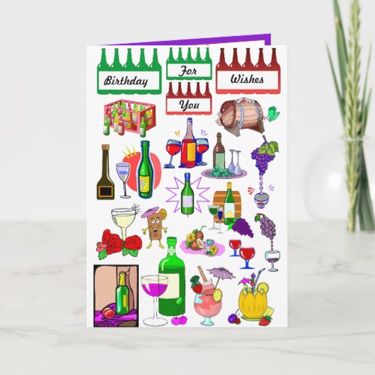 ワインの試飲 カード (正面)