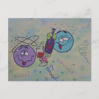 ワインの試飲 シーズンポストカード