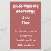 ワインの試飲 チラシ (裏面)