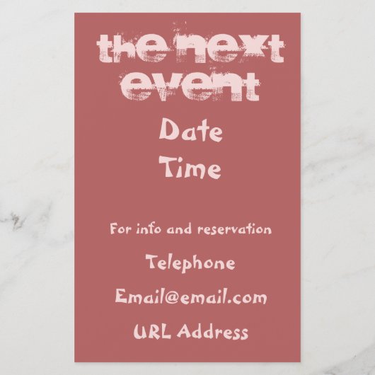 ワインの試飲 チラシ (裏面)