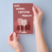 ワインの試飲 チラシ (ハンドル)