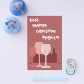 ワインの試飲 チラシ (シングル)
