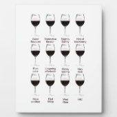 ワインの試飲 フォトプラーク (正面)