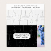 ワインの試飲 |ブドウ園 |ぶどう 名刺 (外部フラット)