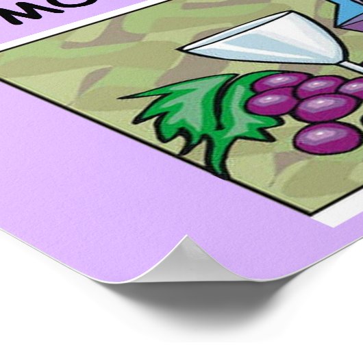 ワインの試飲 ポスター (角)