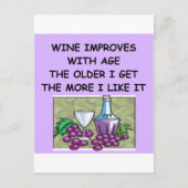 ワインの試飲 ポストカード (正面)