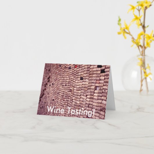 ワインの試飲! メッセージカード カード (黄色い花)