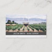 ワインの試飲 |ワインの汚れワイナリー 名刺 (正面)