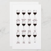 ワインの試飲 便箋 (正面/裏面)
