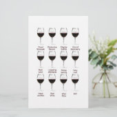 ワインの試飲 便箋 (スタンド正面)