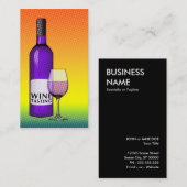 ワインの試飲 名刺 (正面/裏面)