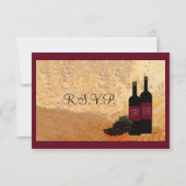 ワインの試飲RSVPの応答 出欠カード (裏面)