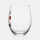 ワインの誕生ワインラブおもしろいルで年齢が上がる ステムなしワイングラス (左)