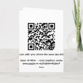 ワインの誕生日カード カード (裏面)