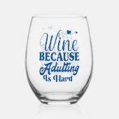 ワインの調整は懸命ワインステムレスガラス ステムなしワイングラス (裏面)