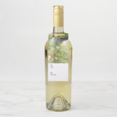 ワインの贈り物ラベルから紫色のブドウへボトル ボトルネックタグ (ボトル)