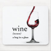 ワインの辞書の定義 マウスパッド (正面)