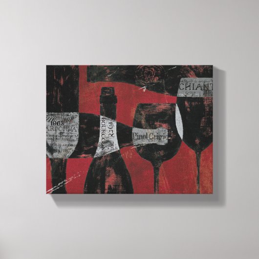 ワインの選択 キャンバスプリント (正面)