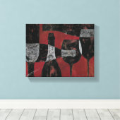 ワインの選択 キャンバスプリント (インサイチュ (ウッドフロア))