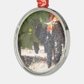 ワインの里のブドウ メタルオーナメント (左)