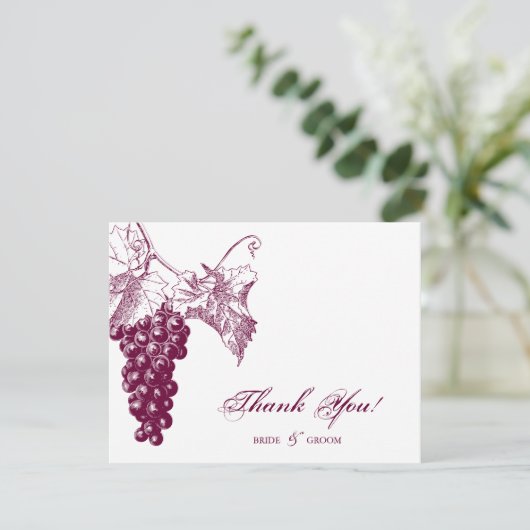 ワインの里の結婚式 サンキューカード (スタンド正面)