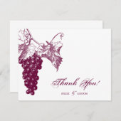 ワインの里の結婚式 サンキューカード (正面/裏面)