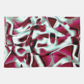 ワインの重なり合う湾曲したリボンからクロメッド キッチンタオル (横)