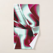 ワインの重なり合う湾曲したリボンからクロメッド バスタオルセット (ハンドタオル)