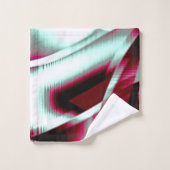 ワインの重なり合う湾曲したリボンからクロメッド バスタオルセット (ウォッシュタオル)