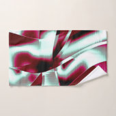 ワインの重なり合う湾曲したリボンからクロメッド バスタオルセット (ハンドタオル)