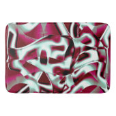 ワインの重なり合う湾曲したリボンからクロメッド バスマット (正面)