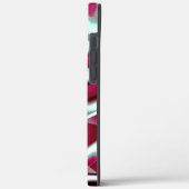 ワインの重なり合う湾曲したリボンからクロメッド Case-Mate iPhoneケース (裏面 / 左)