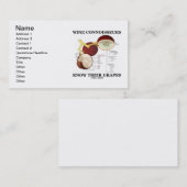 ワインの鑑識家は知っています彼らのブドウ(解剖学)を 名刺 (正面/裏面)